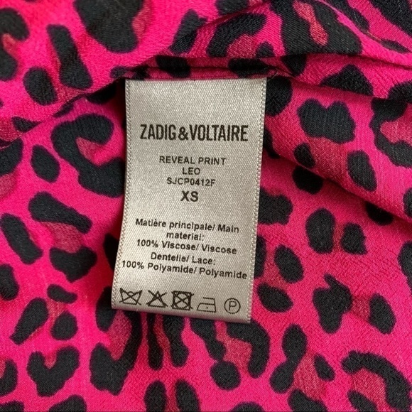 ZADIG & voltaire reveal leopard print mini dress size XS - Picture 10 of 13